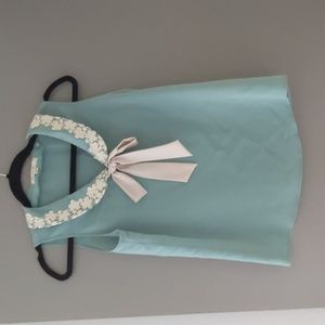 Lace collared blouse